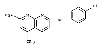 1,8-Naphthyridin-2-amine,n-(4-chlorophenyl)-5,7-bis(trifluoromethyl)-(9ci)Structure,241488-35-7Structure 1,8-Naphthyridin-2-amine,n-(4-chlorophenyl)-5,7-bis(trifluoromethyl)-(9ci) Structure,241488-35-7Structure