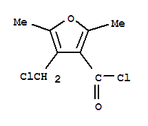 (9ci)-4-(氯甲基)-2,5-二甲基-3-呋喃羰酰氯結(jié)構(gòu)式_246178-78-9結(jié)構(gòu)式