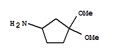 Cyclopentanamine, 3,3-dimethoxy-(9ci)Structure,249296-19-3Structure Cyclopentanamine, 3,3-dimethoxy-(9ci) Structure,249296-19-3Structure