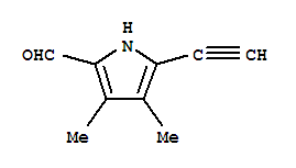 1H-pyrrole-2-carboxaldehyde, 5-ethynyl-3,4-dimethyl-(9ci)Structure,250253-82-8Structure 1H-pyrrole-2-carboxaldehyde, 5-ethynyl-3,4-dimethyl-(9ci) Structure,250253-82-8Structure