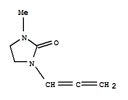 2-Imidazolidinone,1-methyl-3-(1,2-propadienyl)-(9ci)Structure,250728-92-8Structure 2-Imidazolidinone,1-methyl-3-(1,2-propadienyl)-(9ci) Structure,250728-92-8Structure