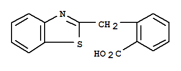 2-(1,3-Benzothiazol-2-ylmethyl)benzoic acidStructure,25108-21-8Structure 2-(1,3-Benzothiazol-2-ylmethyl)benzoic acid Structure,25108-21-8Structure