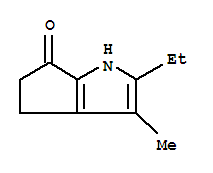 (8ci,9ci)-2-乙基-4,5-二氫-3-甲基-環(huán)戊并[b]吡咯-6(1h)-酮結構式_25110-18-3結構式