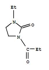 2-Imidazolidinone, 1-ethyl-3-(1-oxopropyl)-Structure,251634-11-4Structure 2-Imidazolidinone, 1-ethyl-3-(1-oxopropyl)- Structure,251634-11-4Structure