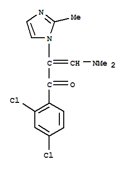 1-(2,4-二氯苯基)-3-(二甲基氨基)-2-(2-甲基-1H-咪唑-1-基)-2-丙烯-1-酮結(jié)構(gòu)式_252954-64-6結(jié)構(gòu)式