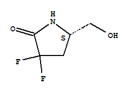 (5s)-(9ci)-3,3-二氟-5-(羥基甲基)-2-吡咯烷酮結(jié)構(gòu)式_255903-84-5結(jié)構(gòu)式
