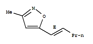 Isoxazole, 3-methyl-5-(1e)-1-pentenyl-(9ci)Structure,256486-37-0Structure Isoxazole, 3-methyl-5-(1e)-1-pentenyl-(9ci) Structure,256486-37-0Structure