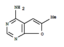 (8ci)-4-氨基-6-甲基-呋喃并[2,3-d]嘧啶結構式_25709-93-7結構式