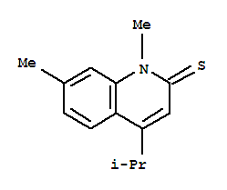 2(1H)-quinolinethione, 1,7-dimethyl-4-(1-methylethyl)-Structure,2584-39-6Structure 2(1H)-quinolinethione, 1,7-dimethyl-4-(1-methylethyl)- Structure,2584-39-6Structure