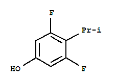 Phenol, 3,5-difluoro-4-(1-methylethyl)-(9ci)Structure,258874-91-8Structure Phenol, 3,5-difluoro-4-(1-methylethyl)-(9ci) Structure,258874-91-8Structure