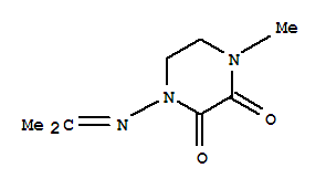 2,3-Piperazinedione,1-methyl-4-[(1-methylethylidene)amino]-(9ci) Structure,259105-93-6Structure