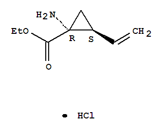 Cyclopropanecarboxylic acid, 1-amino-2-ethenyl-, ethyl ester, hydrochloride (1:1), (1R,2S)- Structure,259214-56-7Structure