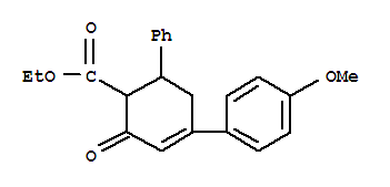 Ethyl 4-(4-methoxyphenyl)-2-oxo-6-phenyl-3-cyclohexene-1-carboxylateStructure,25960-25-2Structure Ethyl 4-(4-methoxyphenyl)-2-oxo-6-phenyl-3-cyclohexene-1-carboxylate Structure,25960-25-2Structure
