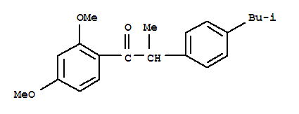 1-(2,4-Dimethoxyphenyl)-2-(4-isobutylphenyl)propan-1-oneStructure,261178-38-5Structure 1-(2,4-Dimethoxyphenyl)-2-(4-isobutylphenyl)propan-1-one Structure,261178-38-5Structure