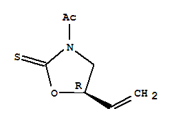 (5r)-(9ci)-3-乙?；?5-乙烯-2-噁唑啉硫酮結(jié)構(gòu)式_263349-92-4結(jié)構(gòu)式