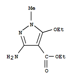 1H-pyrazole-4-carboxylicacid,3-amino-5-ethoxy-1-methyl-,ethylester(9ci)Structure,265664-21-9Structure 1H-pyrazole-4-carboxylicacid,3-amino-5-ethoxy-1-methyl-,ethylester(9ci) Structure,265664-21-9Structure