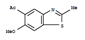 Ketone, 6-methoxy-2-methyl-5-benzothiazolyl methyl (8ci)Structure,26749-55-3Structure Ketone, 6-methoxy-2-methyl-5-benzothiazolyl methyl (8ci) Structure,26749-55-3Structure