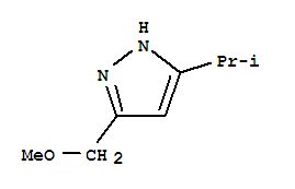 1H-pyrazole,3-(methoxymethyl)-5-(1-methylethyl)-(9ci)Structure,270585-21-2Structure 1H-pyrazole,3-(methoxymethyl)-5-(1-methylethyl)-(9ci) Structure,270585-21-2Structure