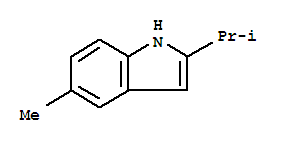 1H-indole,5-methyl-2-(1-methylethyl)-(9ci)Structure,27321-31-9Structure 1H-indole,5-methyl-2-(1-methylethyl)-(9ci) Structure,27321-31-9Structure