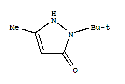 2-Tert-butyl-5-methyl-1,2-dihydropyrazol-3-oneStructure,277299-79-3Structure 2-Tert-butyl-5-methyl-1,2-dihydropyrazol-3-one Structure,277299-79-3Structure