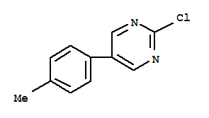 Pyrimidine, 2-chloro-5-(4-methylphenyl)-Structure,27956-37-2Structure Pyrimidine, 2-chloro-5-(4-methylphenyl)- Structure,27956-37-2Structure