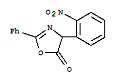 5(4H)-oxazolone, 4-(2-nitrophenyl)-2-phenyl-Structure,28172-59-0Structure 5(4H)-oxazolone, 4-(2-nitrophenyl)-2-phenyl- Structure,28172-59-0Structure