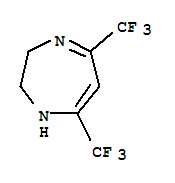 2,3-Dihydro-5,7-bis(trifluormethyl)-1H-1,4-diazepineStructure,28598-72-3Structure 2,3-Dihydro-5,7-bis(trifluormethyl)-1H-1,4-diazepine Structure,28598-72-3Structure