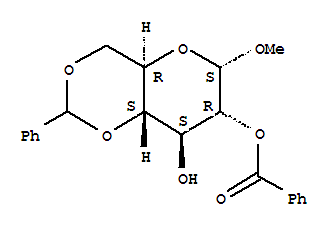 Methyl 4,6-O-(Phenylmethylene)-alpha-D-Glucopyranoside 2-BenzoateStructure,28642-64-0Structure Methyl 4,6-O-(Phenylmethylene)-alpha-D-Glucopyranoside 2-Benzoate Structure,28642-64-0Structure