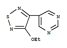 Pyrimidine,5-(4-ethoxy-1,2,5-thiadiazol-3-yl)-(9ci)Structure,287472-28-0Structure Pyrimidine,5-(4-ethoxy-1,2,5-thiadiazol-3-yl)-(9ci) Structure,287472-28-0Structure