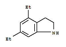 1H-indole,4,6-diethyl-2,3-dihydro-(9ci)Structure,288458-59-3Structure 1H-indole,4,6-diethyl-2,3-dihydro-(9ci) Structure,288458-59-3Structure