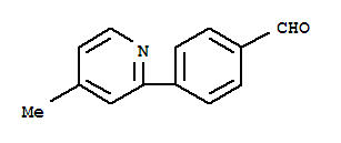 4-(4-甲基吡啶-2-基)苯甲醛結構式_289469-97-2結構式