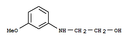 2-(3-甲氧基苯氨基)-乙醇結(jié)構(gòu)式_2933-76-8結(jié)構(gòu)式