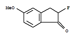 1H-inden-1-one, 2-fluoro-2,3-dihydro-5-methoxy- Structure,295779-80-5Structure