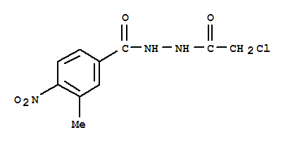 N’1-(2-chloroacetyl )-3-methyl -4-nitrobenzene-1-carbohydrazideStructure,298187-46-9Structure N’1-(2-chloroacetyl )-3-methyl -4-nitrobenzene-1-carbohydrazide Structure,298187-46-9Structure