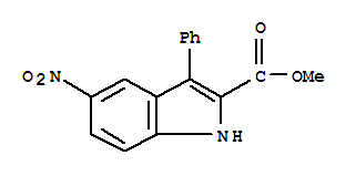 Methyl 5-nitro-3-phenyl-1h-indole-2-carboxylateStructure,298187-65-2Structure Methyl 5-nitro-3-phenyl-1h-indole-2-carboxylate Structure,298187-65-2Structure