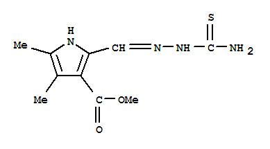 1H-pyrrole-3-carboxylicacid,2-[[(aminothioxomethyl)hydrazono]methyl]-4,5-dimethyl-,methylester(9ci) Structure,300733-18-0Structure