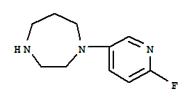 1H-1,4-diazepine,1-(6-fluoro-3-pyridinyl)hexahydro-(9ci)Structure,303159-59-3Structure 1H-1,4-diazepine,1-(6-fluoro-3-pyridinyl)hexahydro-(9ci) Structure,303159-59-3Structure