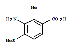 Benzoic acid,3-amino-2-methyl -4-(methylthio)- (9ci)Structure,306276-70-0Structure Benzoic acid,3-amino-2-methyl -4-(methylthio)- (9ci) Structure,306276-70-0Structure