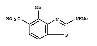 5-Benzothiazolecarboxylicacid,4-methyl -2-(methylamino)-(9ci)Structure,306276-93-7Structure 5-Benzothiazolecarboxylicacid,4-methyl -2-(methylamino)-(9ci) Structure,306276-93-7Structure
