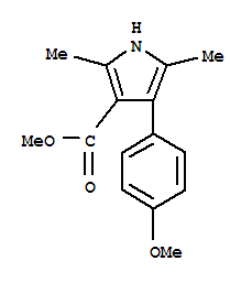 1H-pyrrole-3-carboxylicacid,4-(4-methoxyphenyl )-2,5-dimethyl -,methylester(9ci)Structure,312271-09-3Structure 1H-pyrrole-3-carboxylicacid,4-(4-methoxyphenyl )-2,5-dimethyl -,methylester(9ci) Structure,312271-09-3Structure