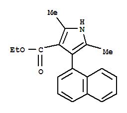 1H-pyrrole-3-carboxylicacid,2,5-dimethyl -4-(1-naphthalenyl )-,ethylester(9ci)Structure,312280-13-0Structure 1H-pyrrole-3-carboxylicacid,2,5-dimethyl -4-(1-naphthalenyl )-,ethylester(9ci) Structure,312280-13-0Structure
