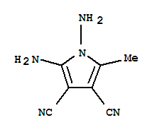 1H-pyrrole-3,4-dicarbonitrile, 1,2-diamino-5-methyl- Structure,313364-07-7Structure