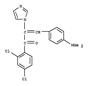1-(2,4-二氯苯基)-3-[4-(二甲基氨基)苯基]-2-(1H-咪唑-1-基)-2-丙烯-1-酮結(jié)構(gòu)式_313548-47-9結(jié)構(gòu)式