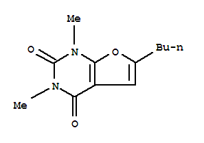 6-丁基-1,3-二甲基-呋喃并[2,3-d]嘧啶-2,4(1h,3h)-二酮結(jié)構(gòu)式_314272-07-6結(jié)構(gòu)式