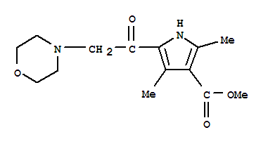 1H-pyrrole-3-carboxylicacid,2,4-dimethyl -5-(4-morpholinylacetyl )-,methylester(9ci)Structure,315708-28-2Structure 1H-pyrrole-3-carboxylicacid,2,4-dimethyl -5-(4-morpholinylacetyl )-,methylester(9ci) Structure,315708-28-2Structure