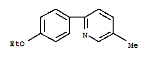 Pyridine,2-(4-ethoxyphenyl )-5-methyl - (9ci)Structure,317820-05-6Structure Pyridine,2-(4-ethoxyphenyl )-5-methyl - (9ci) Structure,317820-05-6Structure