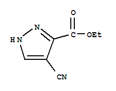 1H-pyrazole-3-carboxylicacid,4-cyano-,ethylester(9ci)Structure,318497-88-0Structure 1H-pyrazole-3-carboxylicacid,4-cyano-,ethylester(9ci) Structure,318497-88-0Structure