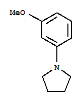 1-(3-甲氧基苯基)-吡咯烷結構式_32040-07-6結構式