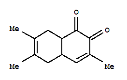 1,2-Naphthoquinone, 4a,5,8,8a-tetrahydro-3,6,7-trimethyl-(8ci)Structure,32249-76-6Structure 1,2-Naphthoquinone, 4a,5,8,8a-tetrahydro-3,6,7-trimethyl-(8ci) Structure,32249-76-6Structure