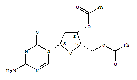 1,3,5-Triazin-2(1H)-one, 4-amino-1-(3,5-di-O-benzoyl-2-deoxy-β-L-threo-pentofuranosyl)-Structure,324018-62-4Structure 1,3,5-Triazin-2(1H)-one, 4-amino-1-(3,5-di-O-benzoyl-2-deoxy-β-L-threo-pentofuranosyl)- Structure,324018-62-4Structure